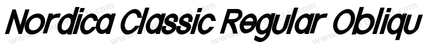 Nordica Classic Regular Oblique字体转换